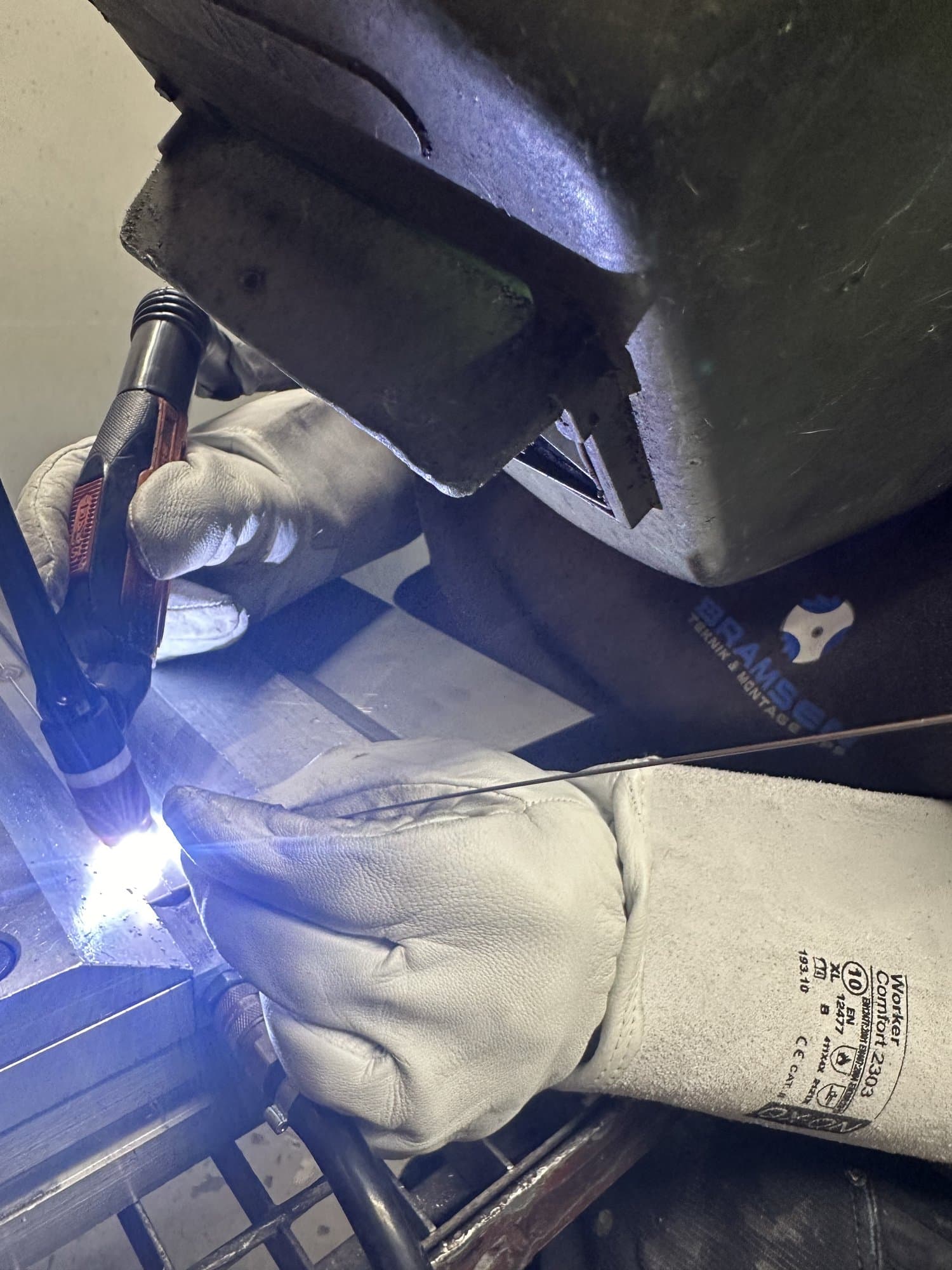 Welding in an industrial environment